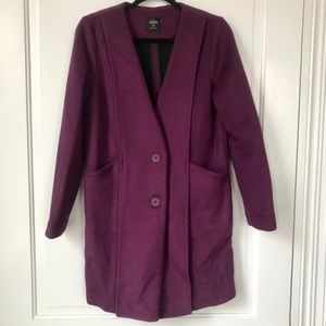 Kate Spade Saturday “Behind the Seams” purple coat